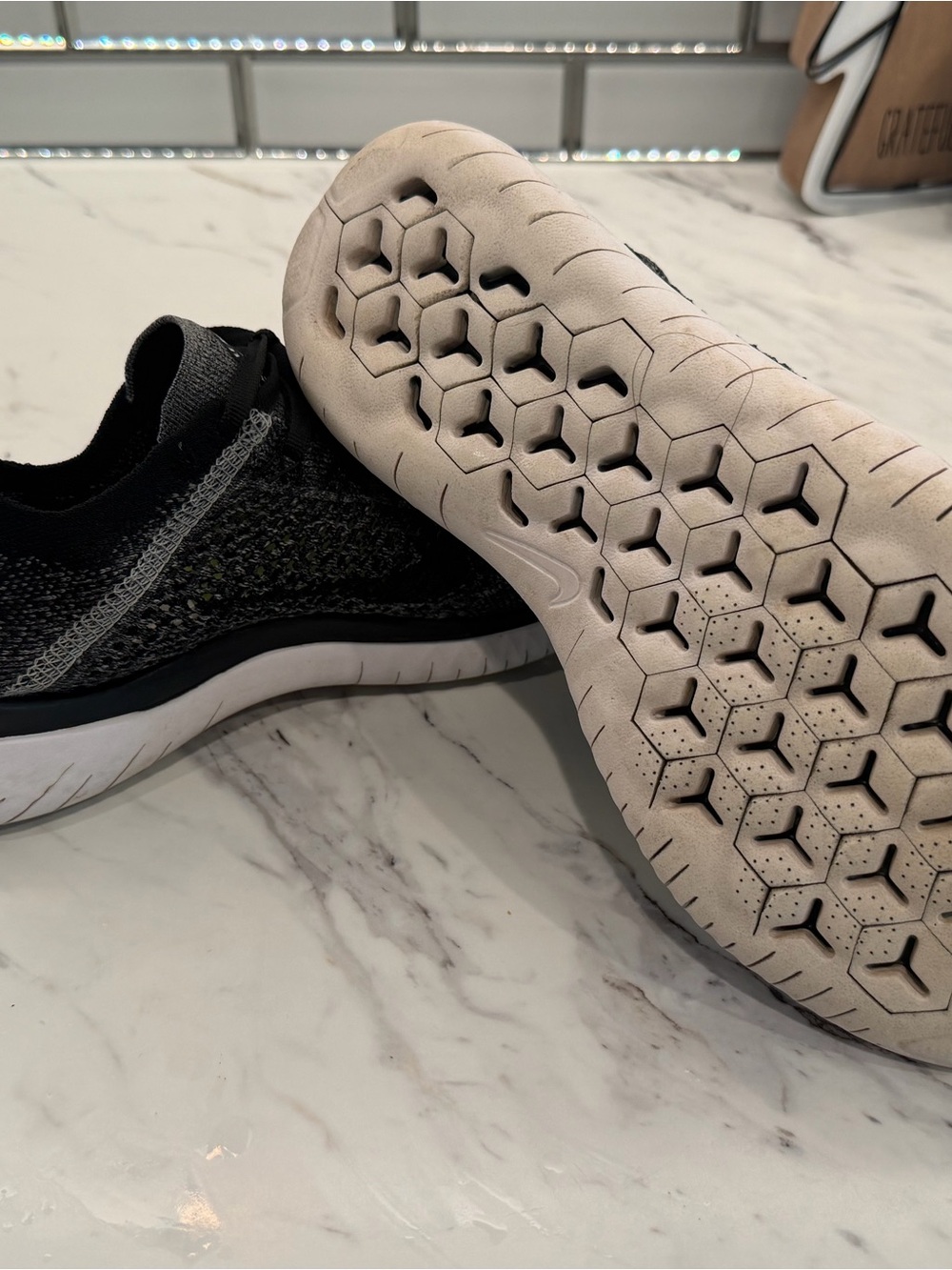 Nike Flyknit Trainer — Black and White Knit - Picture 4 of 4